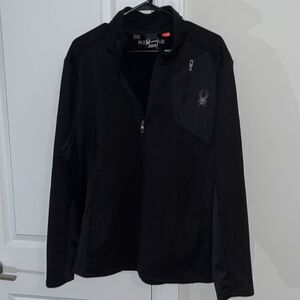 Spyder Ski Trail Hike Black Core 1/4 zipper sweatshirt mens trail hiking jacket